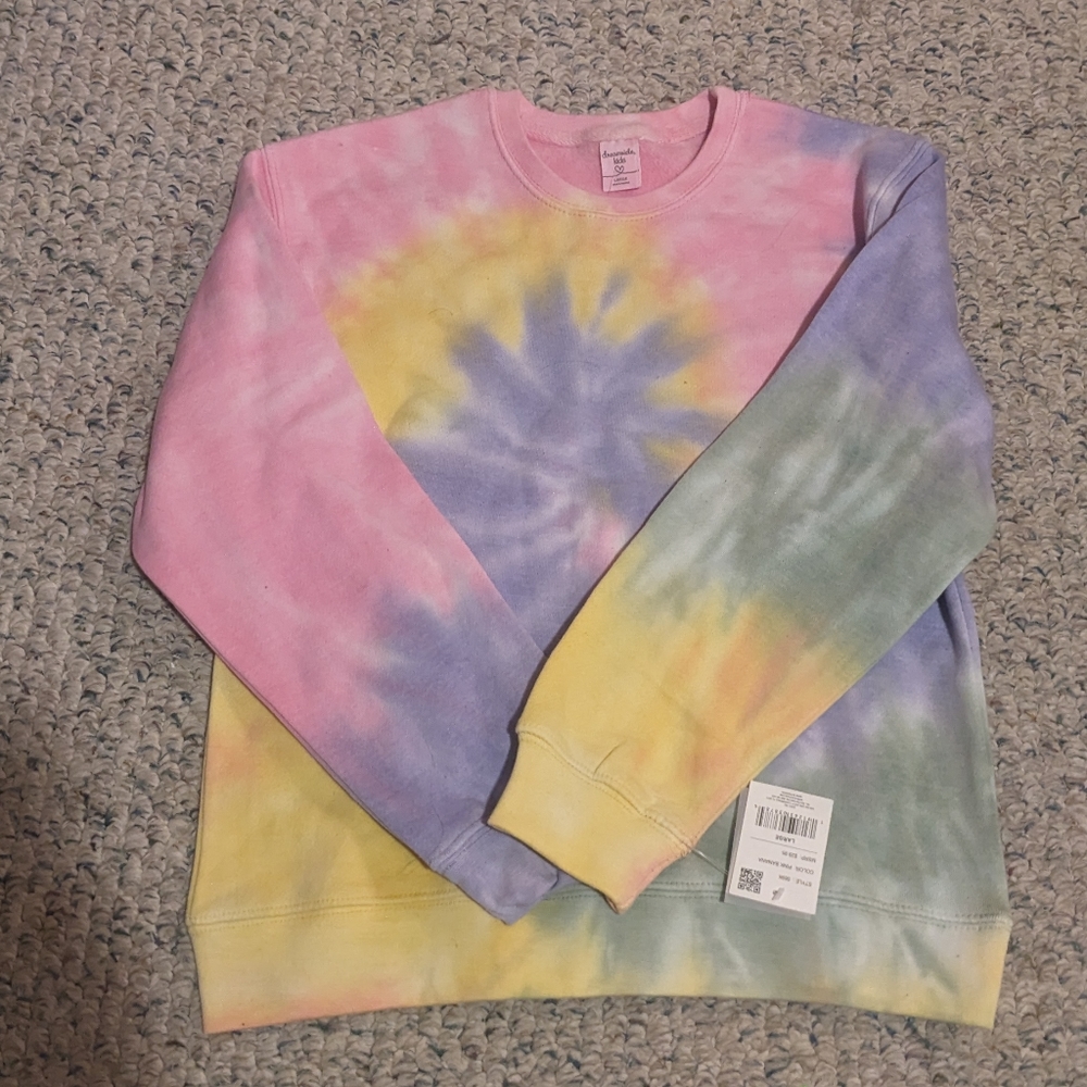 Girls Tie-dye Sweatshirt